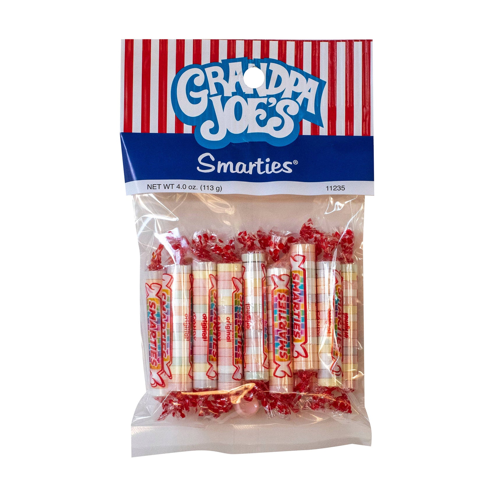 Grandpa Joe's Peg Bags, Smarties, 4oz, 12 Ct Case