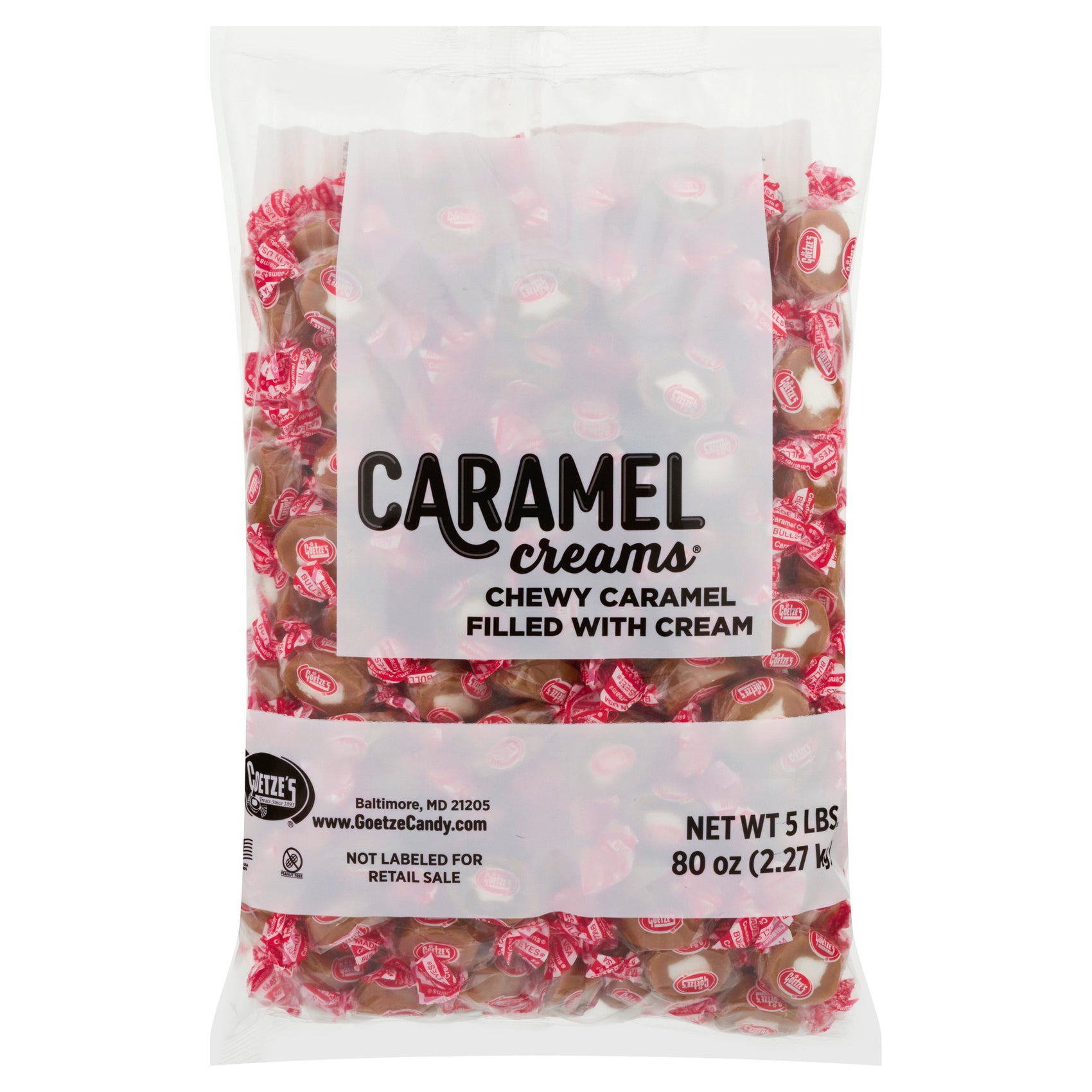 Goetze's Caramel Creams, 5lb Bulk Bag