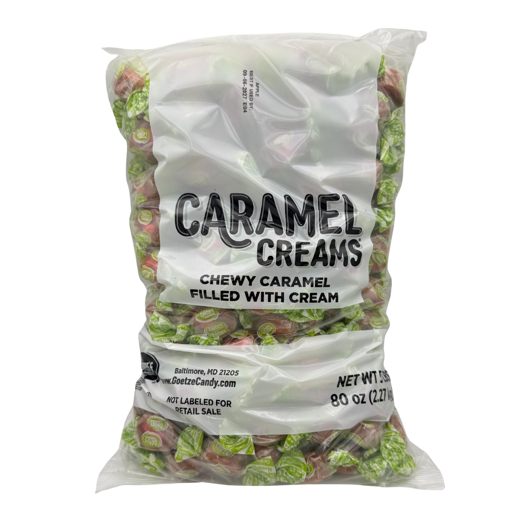 Goetze's Caramel Creams, Caramel Apple, 5lb Bulk Bag