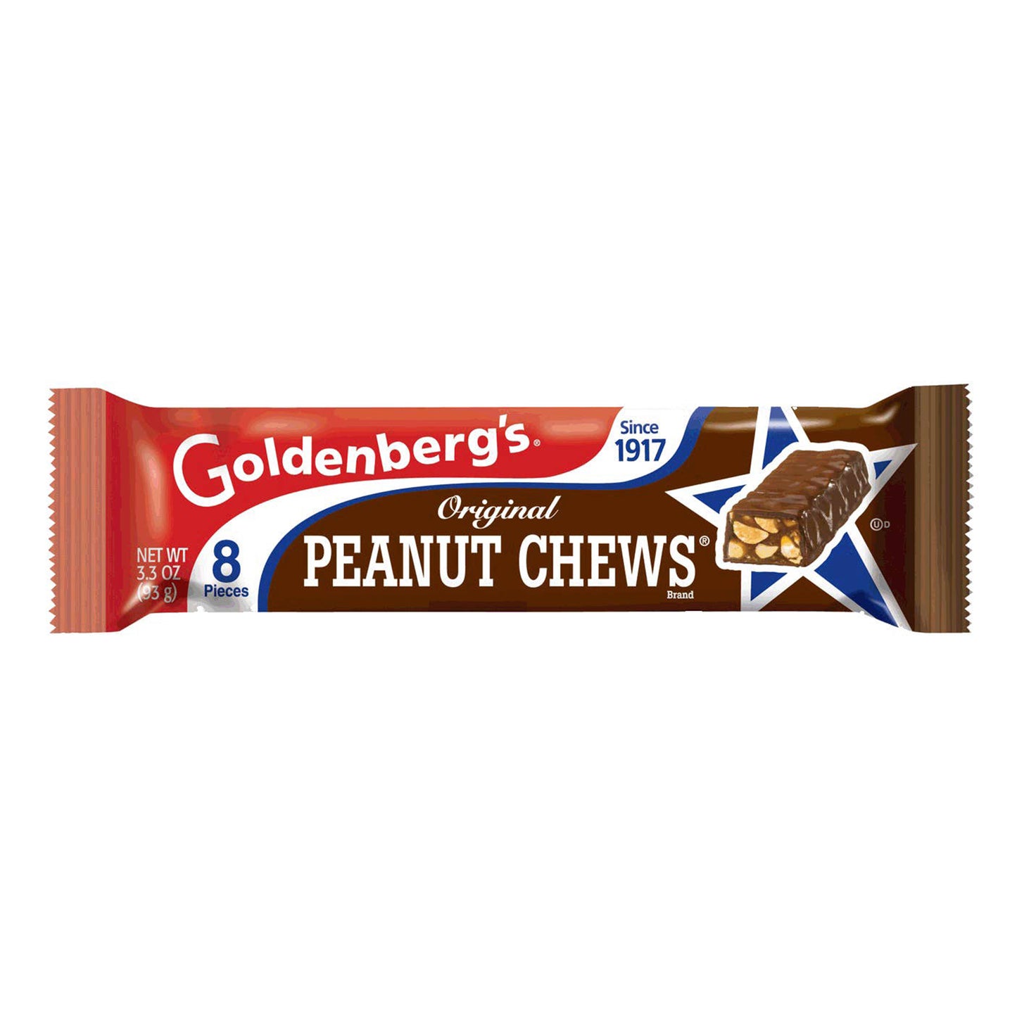 Goldenberg's Peanut Chew Nostalgic, King Size 3.3oz, 18ct