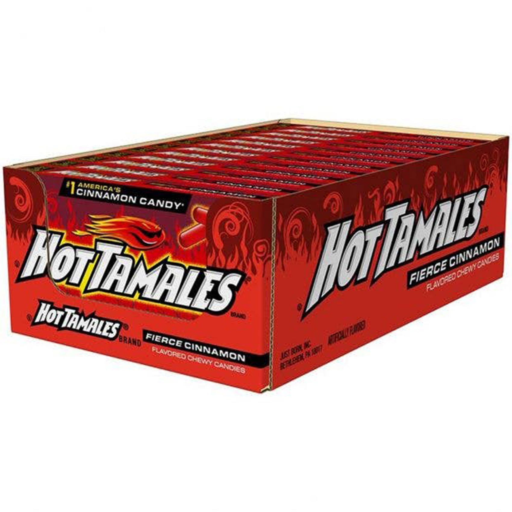 Hot Tamales 4.25oz Theater Box, Fierce Cinnamon Candy 12ct