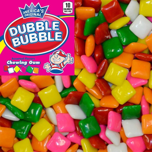Double Bubble Chiclet Style Gum, 26lb Case