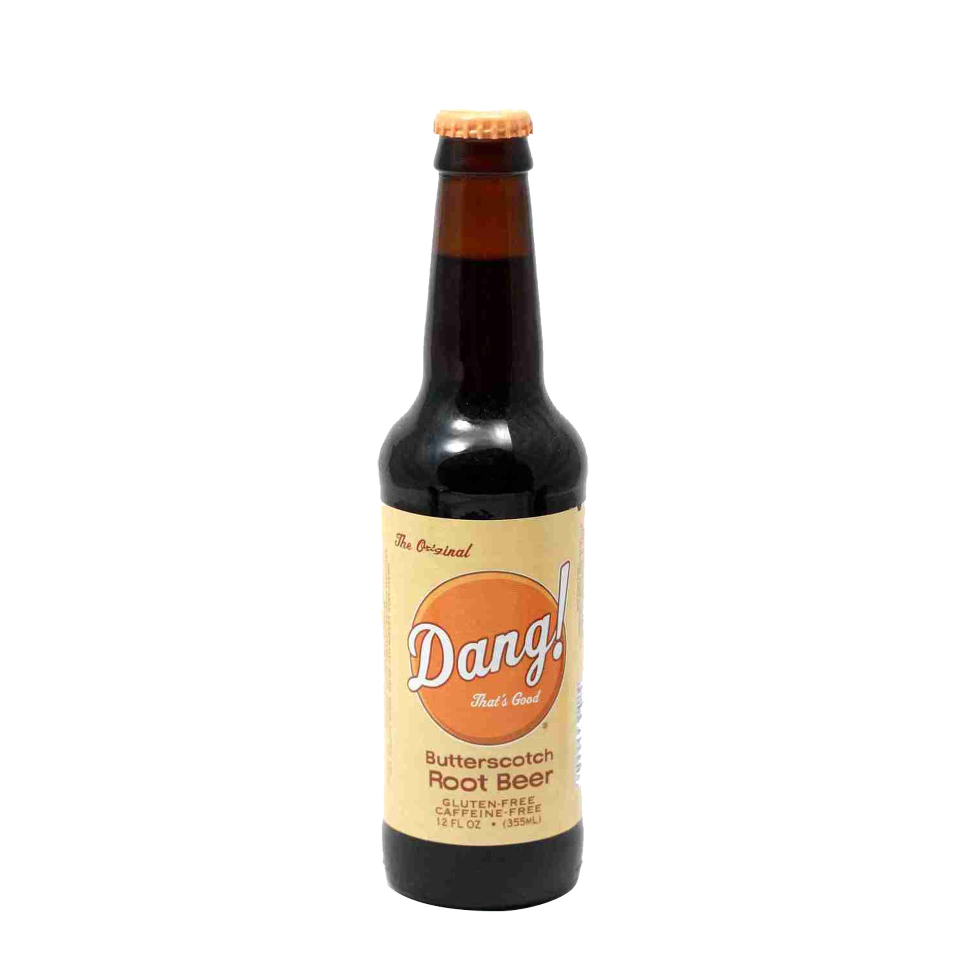 Dang! Butterscotch Root Beer, 12oz Glass Bottle 12ct