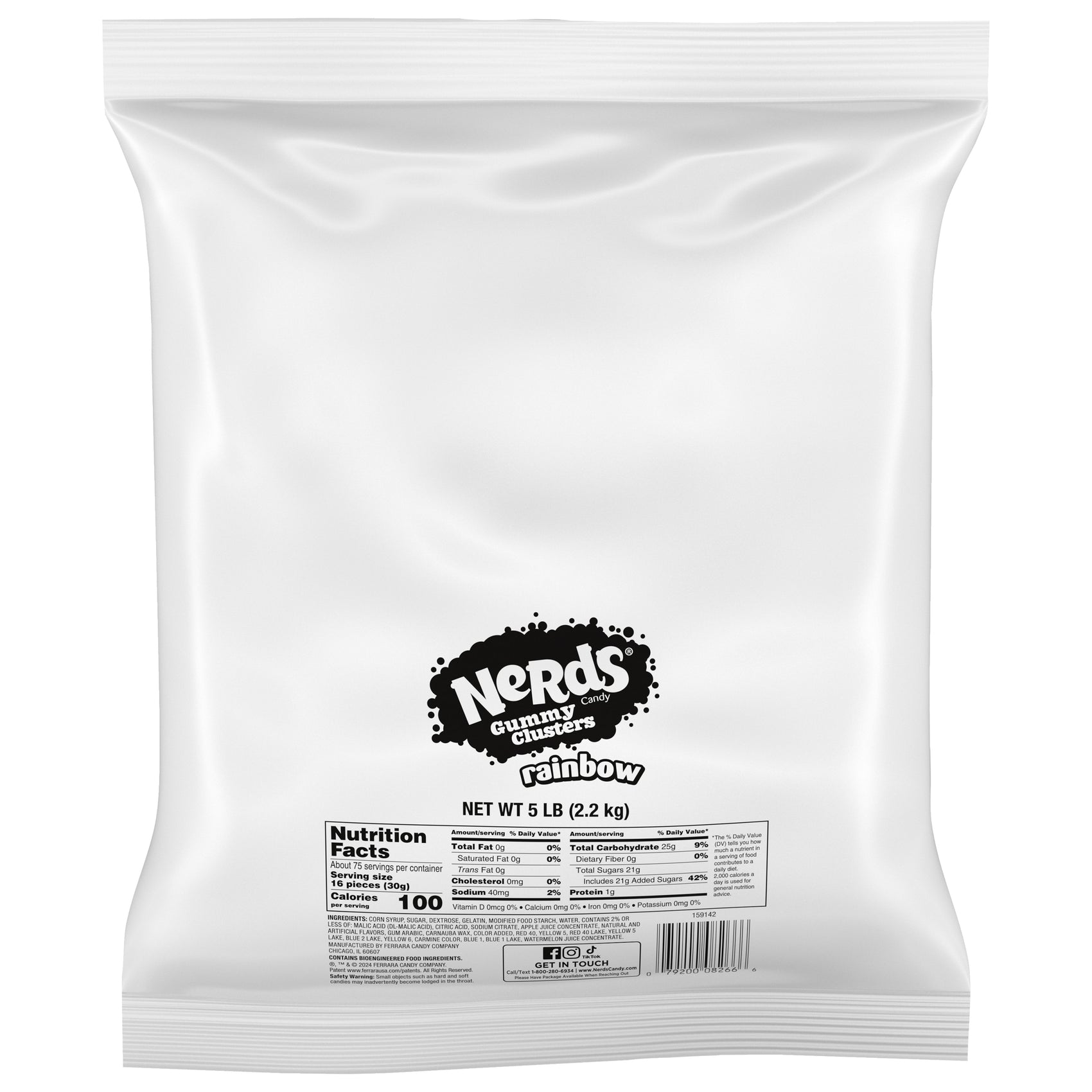 Nerds Rainbow Gummy Clusters 6/5lb Bulk Case