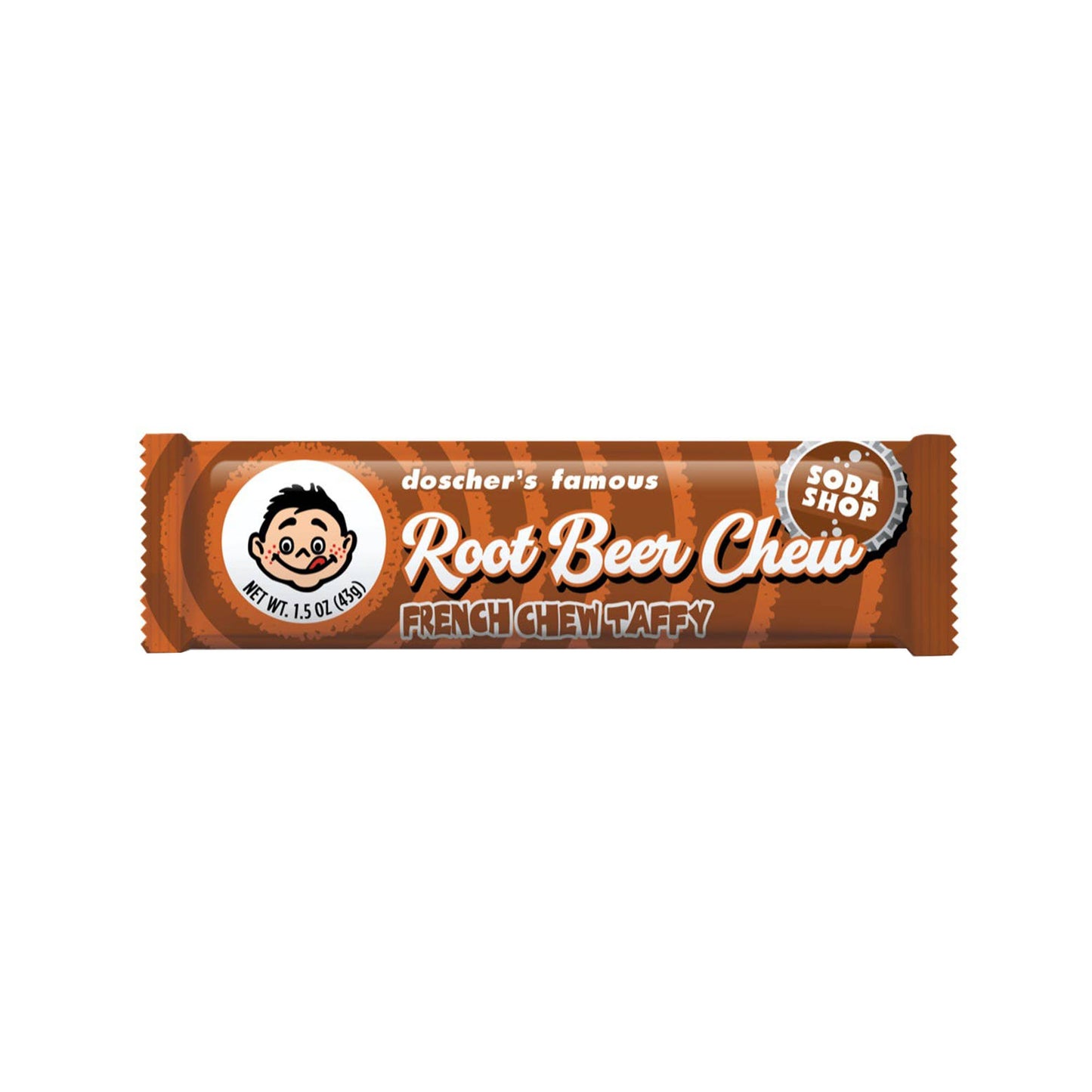 Doscher's French Chew Root Beer Chew, 1.5oz, 24ct Case