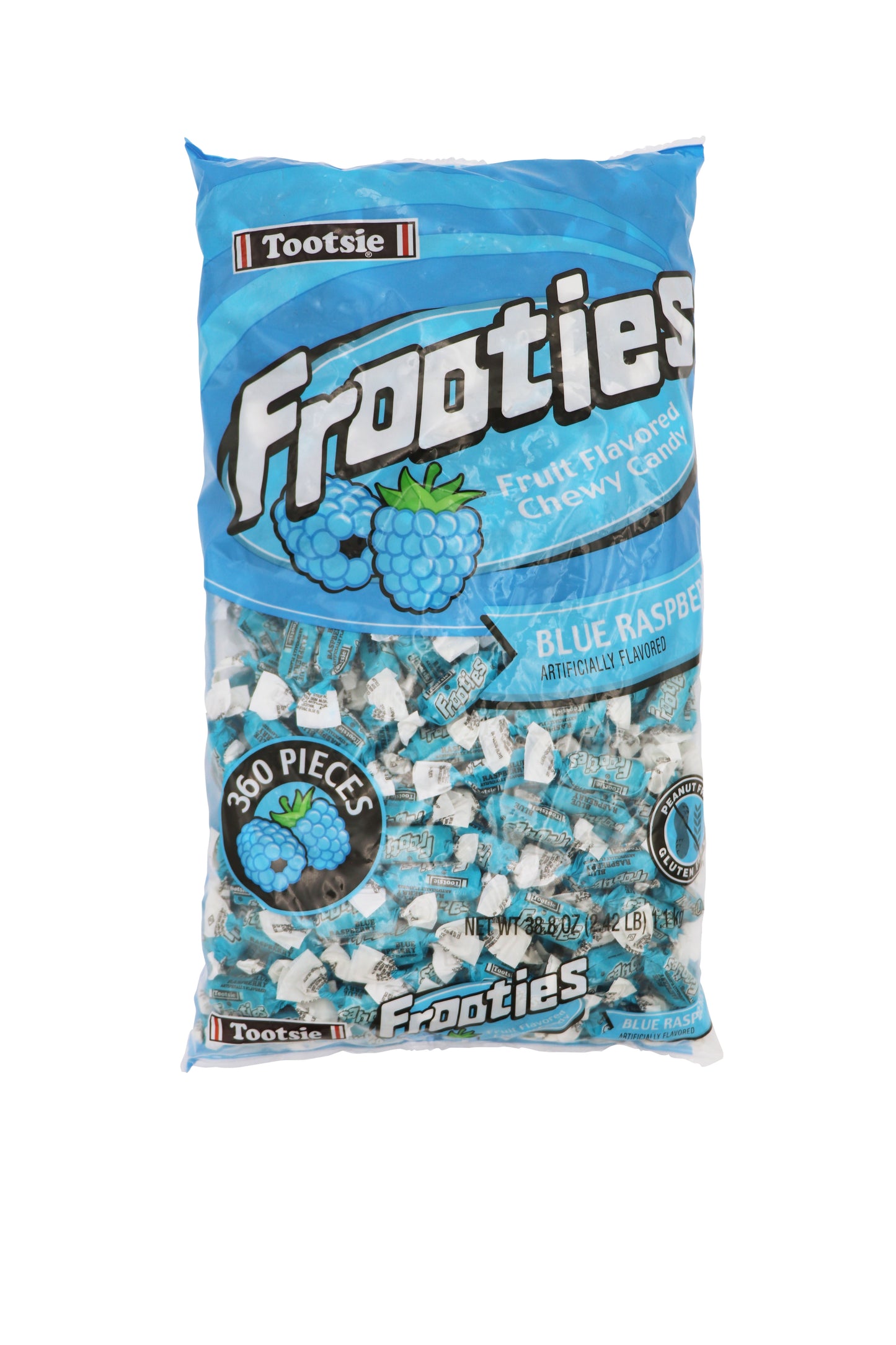 Tootsie Roll Minis Frooties Blue Raspberry 12/360ct Case