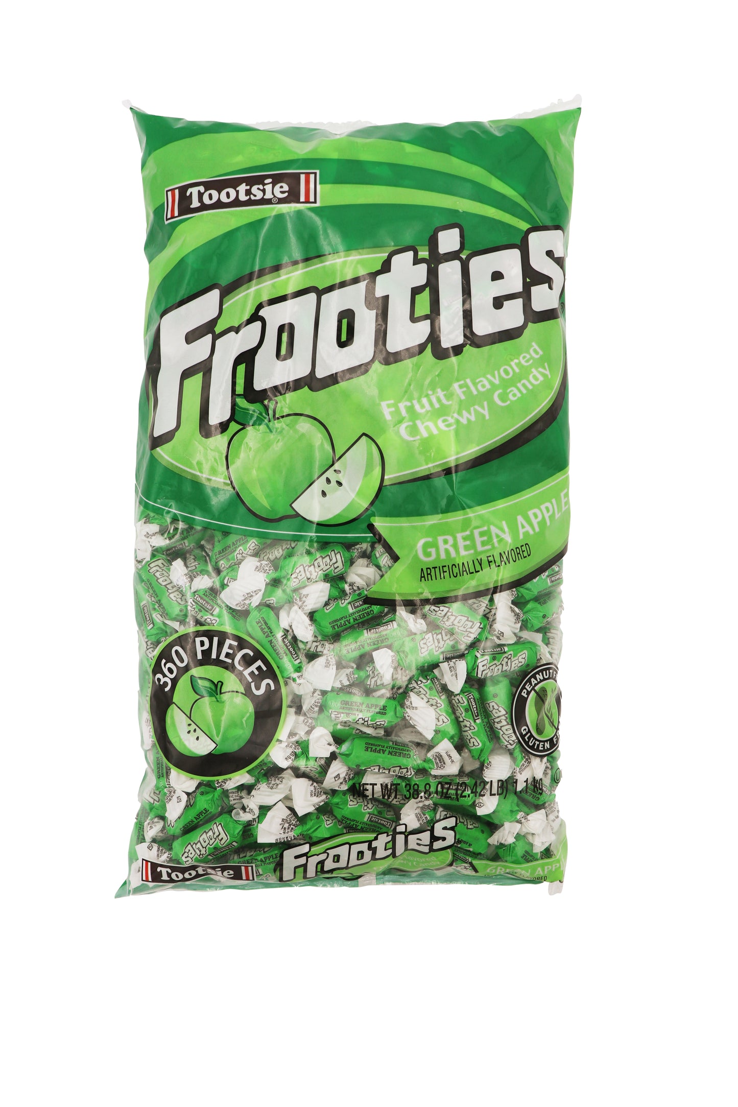 Tootsie Roll Minis Frooties Green Apple 12/360ct Case