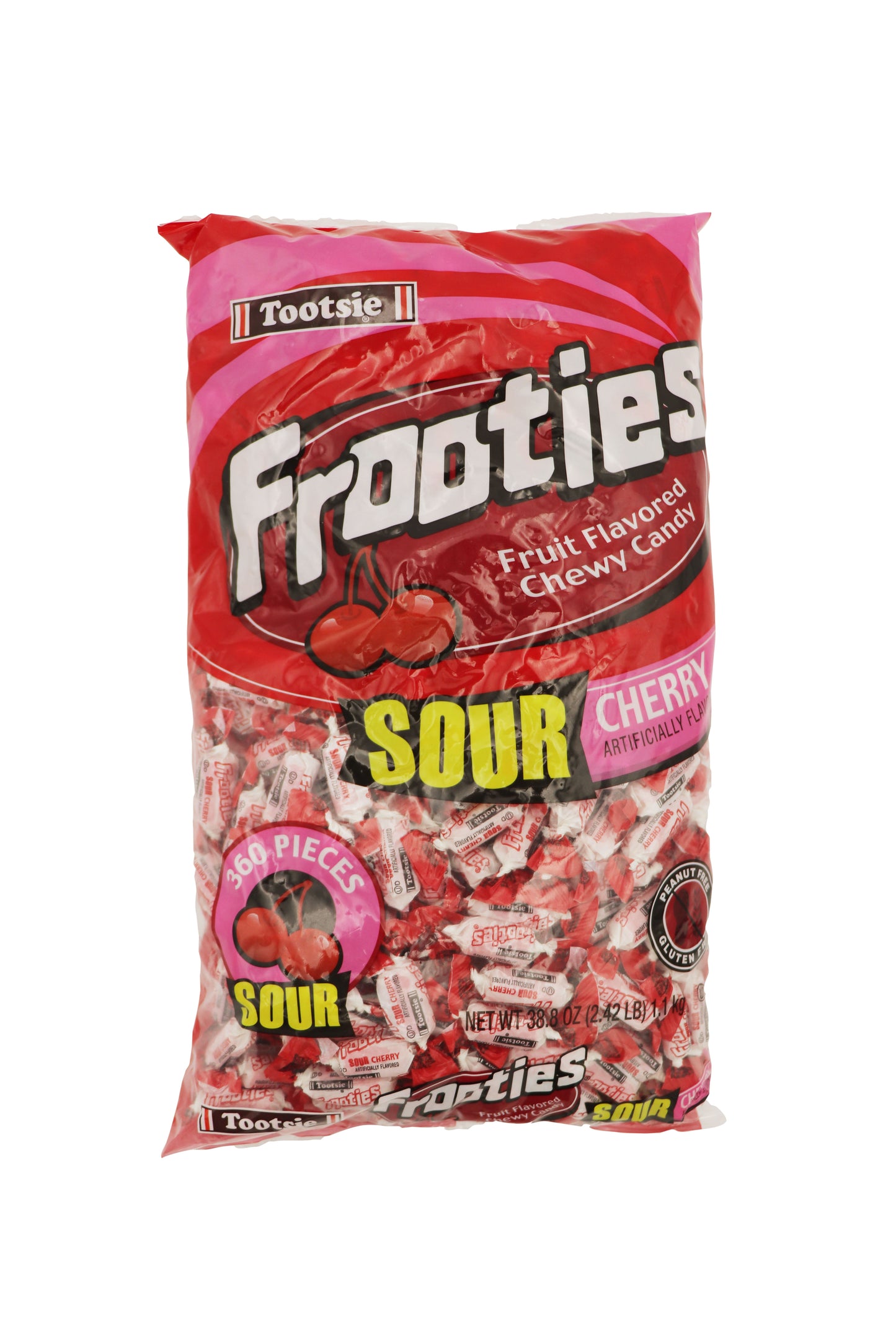 Tootsie Roll Minis Frooties Sour Cherry 12/360ct Case