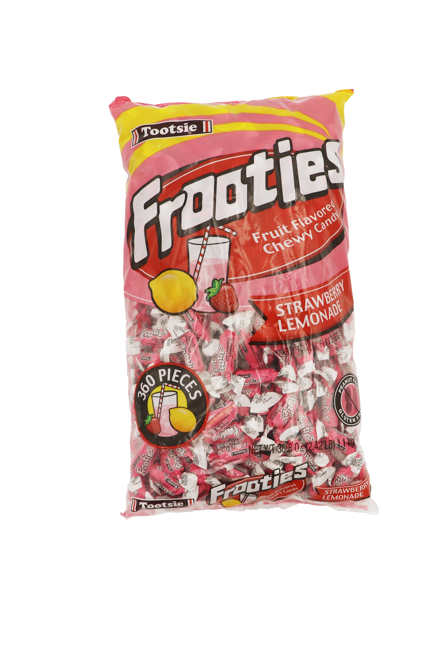Tootsie Roll Minis Frooties Straw Lemonade 12/360ct Case