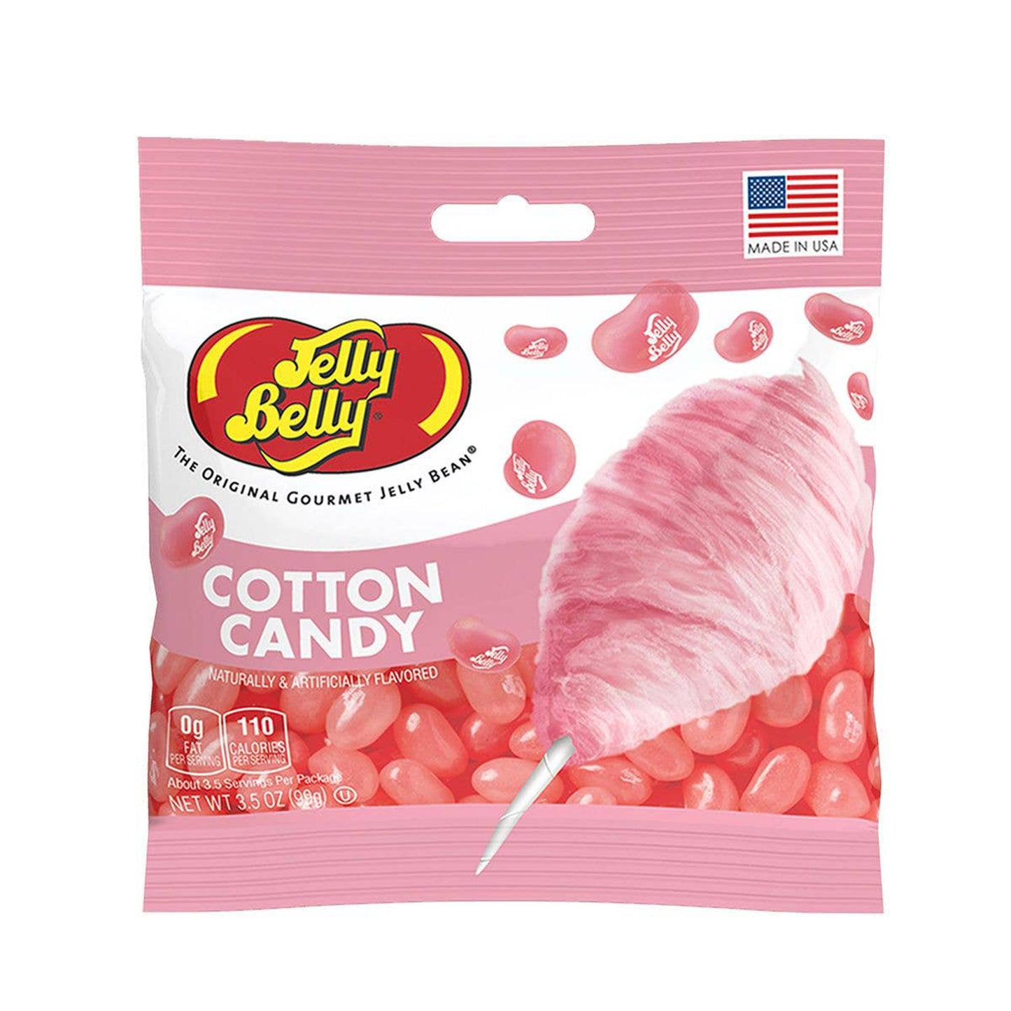 Jelly Belly Cotton Candy Jelly Beans Peg Bags, 12ct