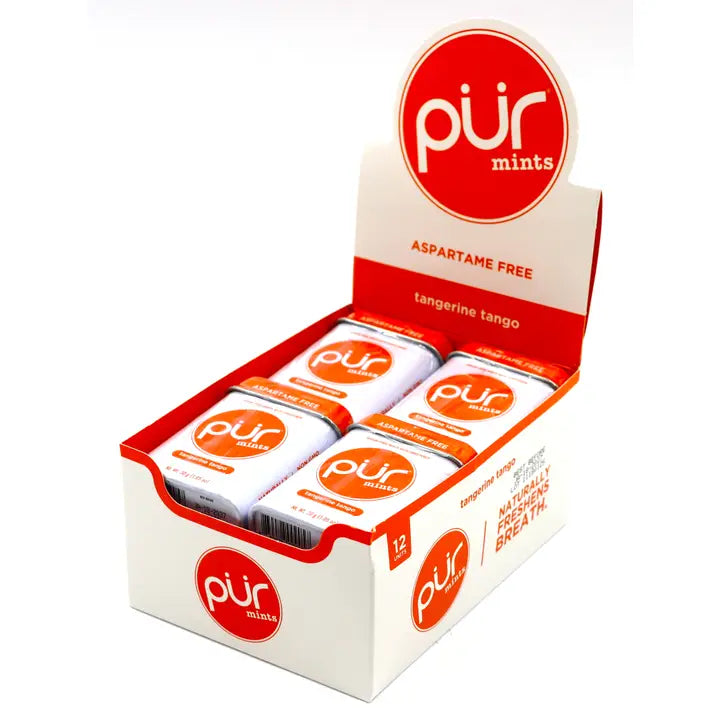 PUR Mints Tangerine Tango 1.05oz Tin, 12ct Box