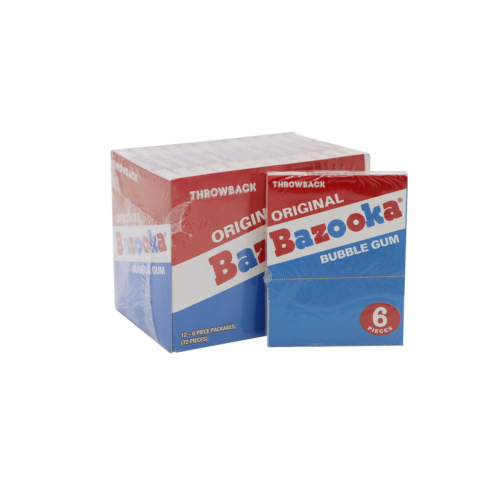 Bazooka Throwback Bubble Gum Wallet Pack 12ct