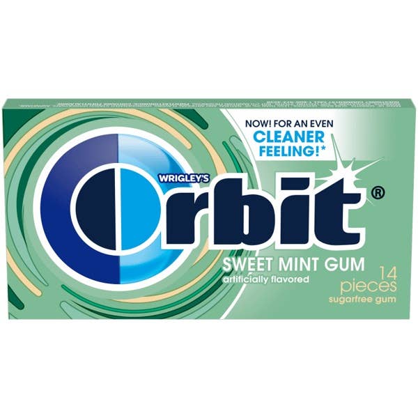 Orbit Sugar Free 14pc Sweetmint Gum, 12ct