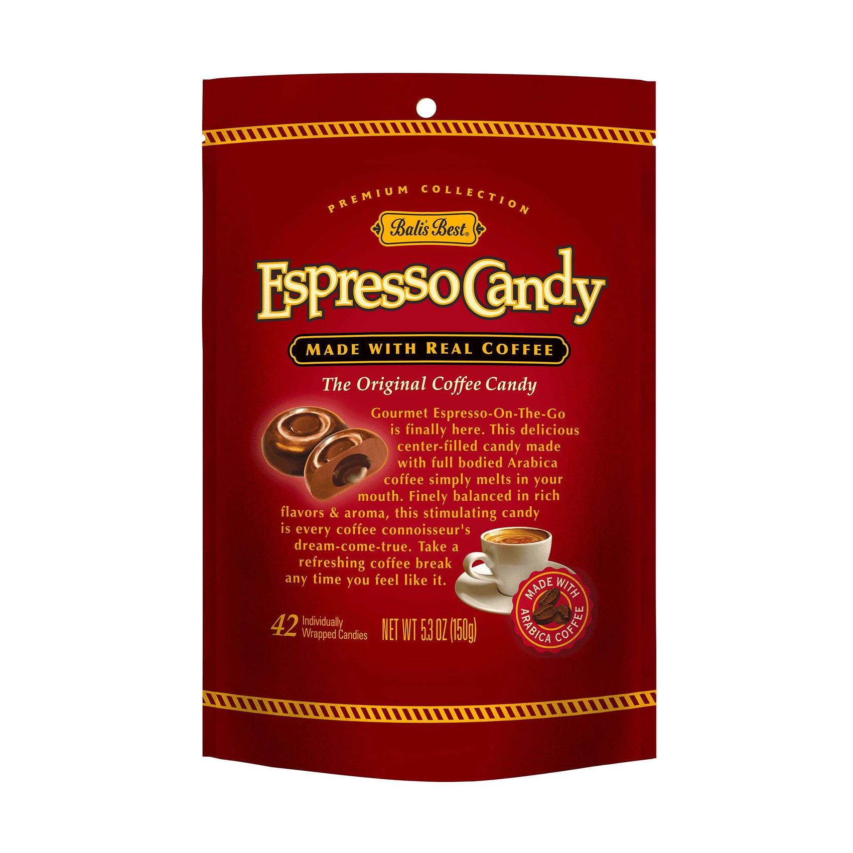 Bali's Best Espresso Candy, 5.3oz Bag, 12 Count Case