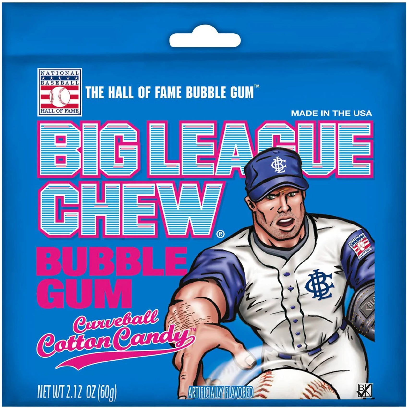 Big League Chew, Cotton Candy Bubble Gum, 12ct