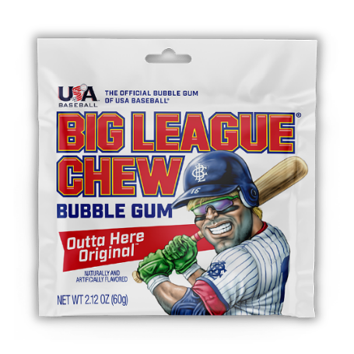 Big League Chew Original Bubble Gum, 12ct