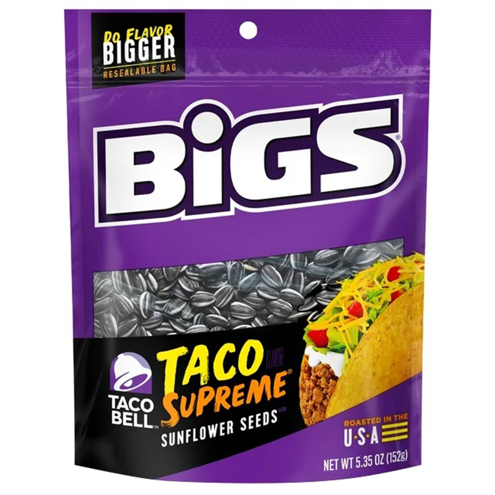 Bigs Sunflower Seeds, Taco Bell Supreme, 5.35oz, 12ct Case