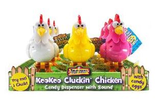 Koo Koo Cluckin' Chicken Candy Dispenser, 9ct