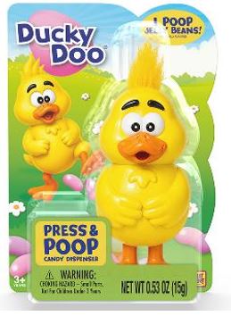 Ducky Doo Push Down Jelly Bean Dispenser, 8ct