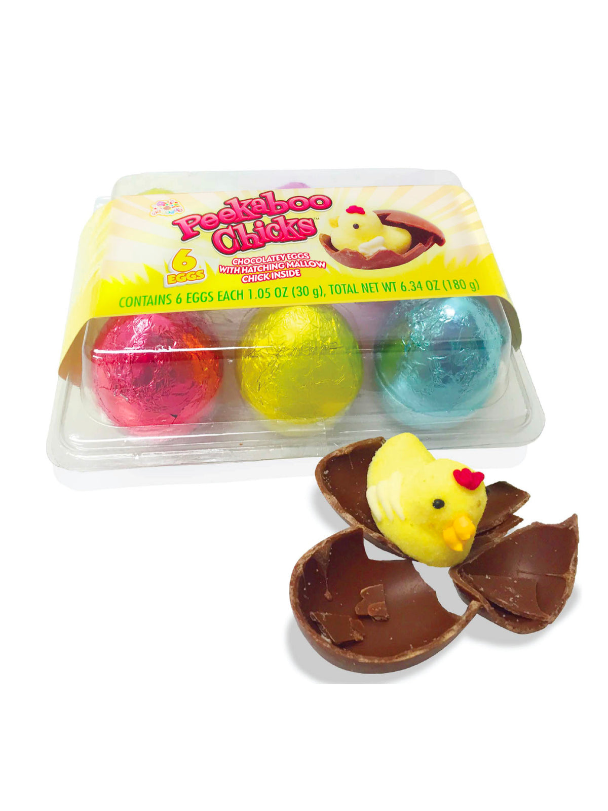 Peek-A-Boo Chicks Egg Crate, 6ct