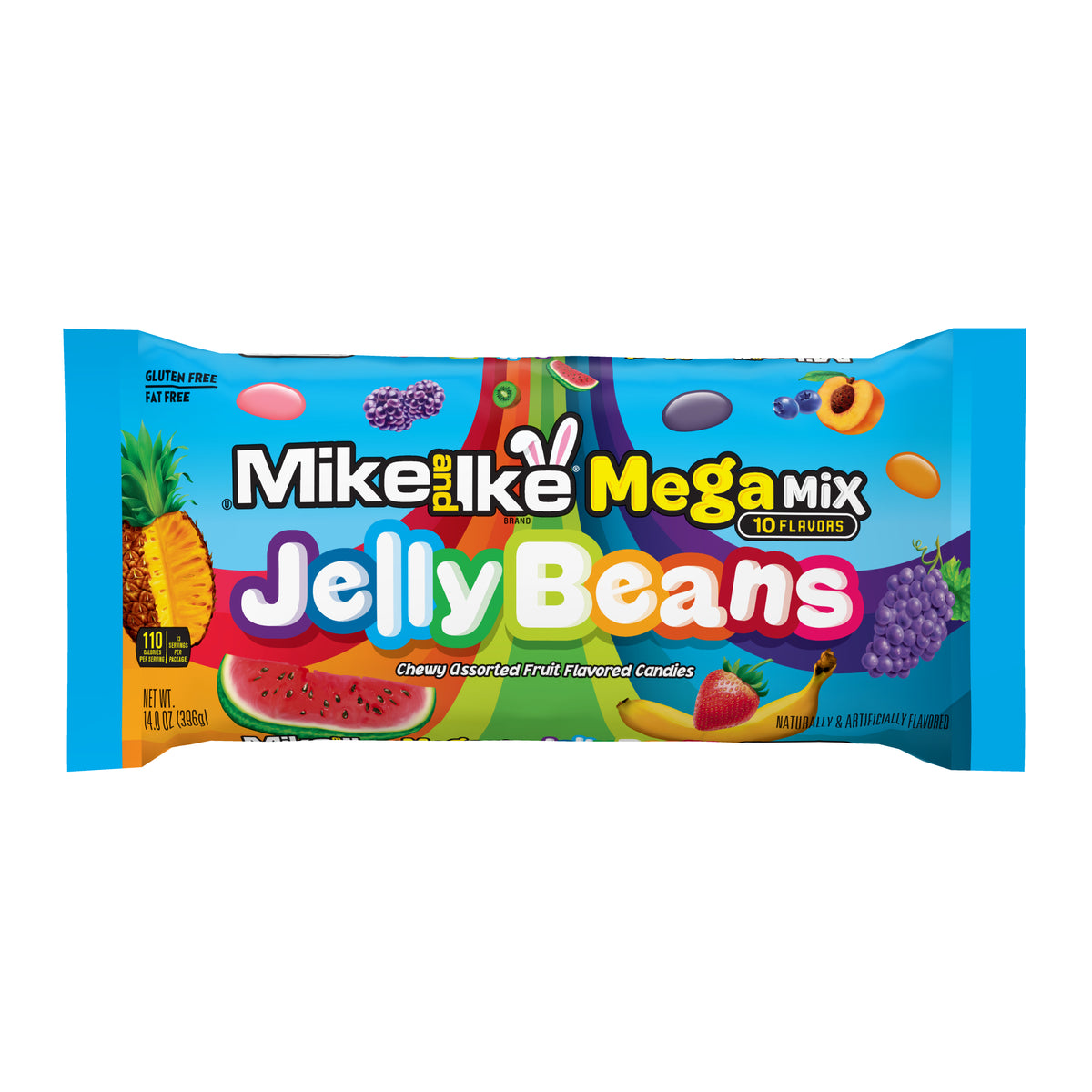 Mike & Ike Mega Mix Jelly Beans, 4oz bag, 12ct