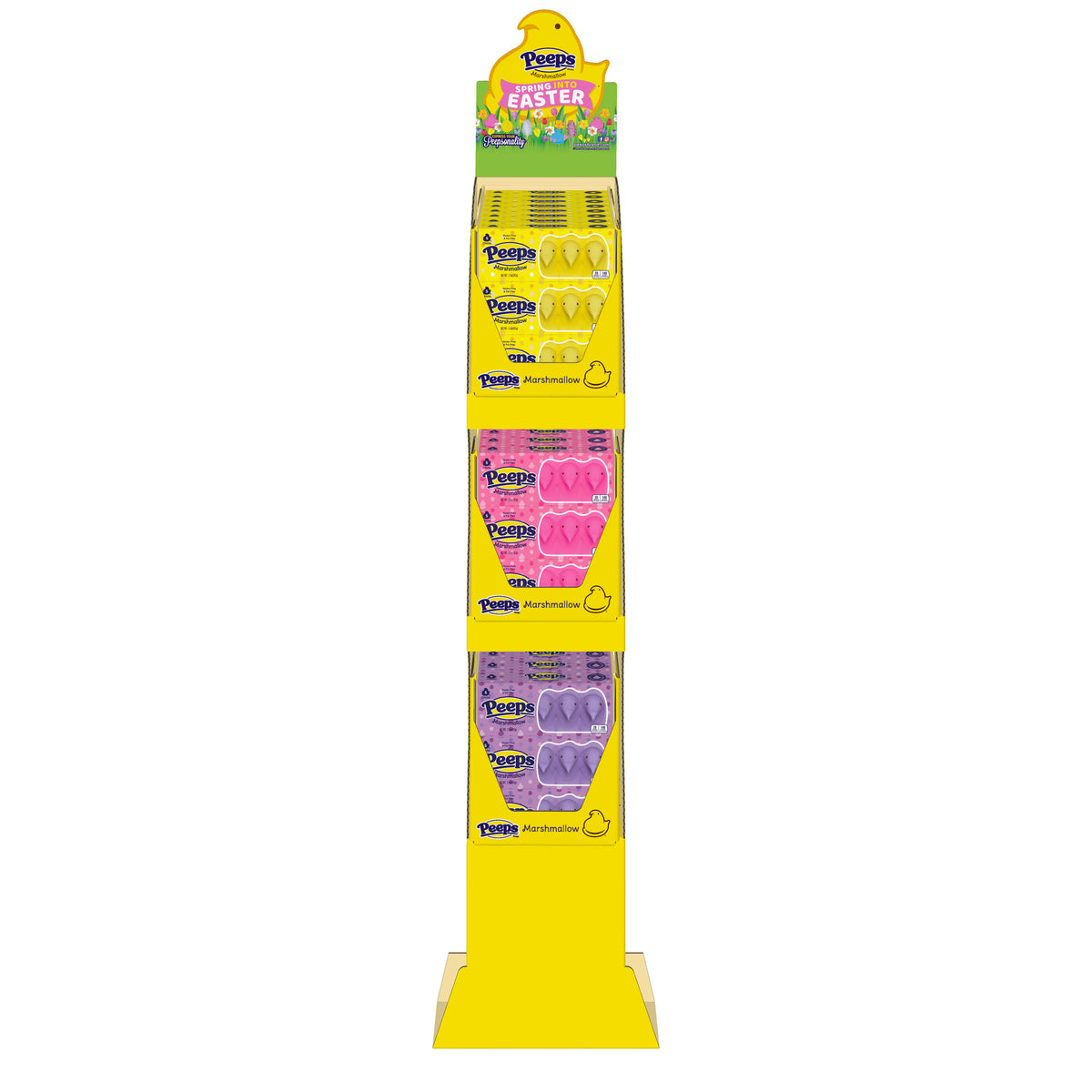 PEEPS 5ct Marshmallow Chicks, 72ct Floor Display
