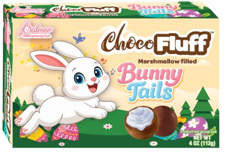 ChocoFluff Fluffy Bunny Tails 4oz Theater Box, 10ct