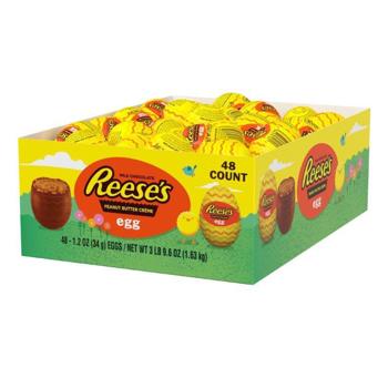 Reese's 3D Peanut Butter Egg, 1.2oz, 48ct