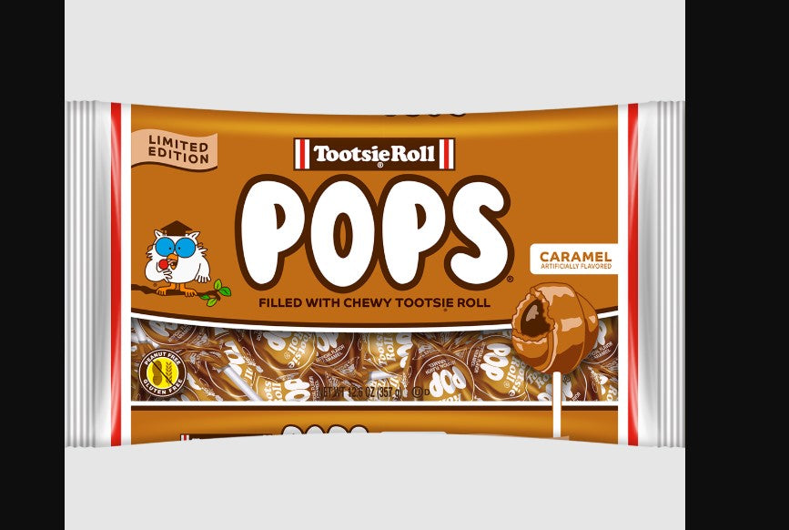 Limited Edition Tootsie Caramel Pops, 12.6oz bag, 12ct