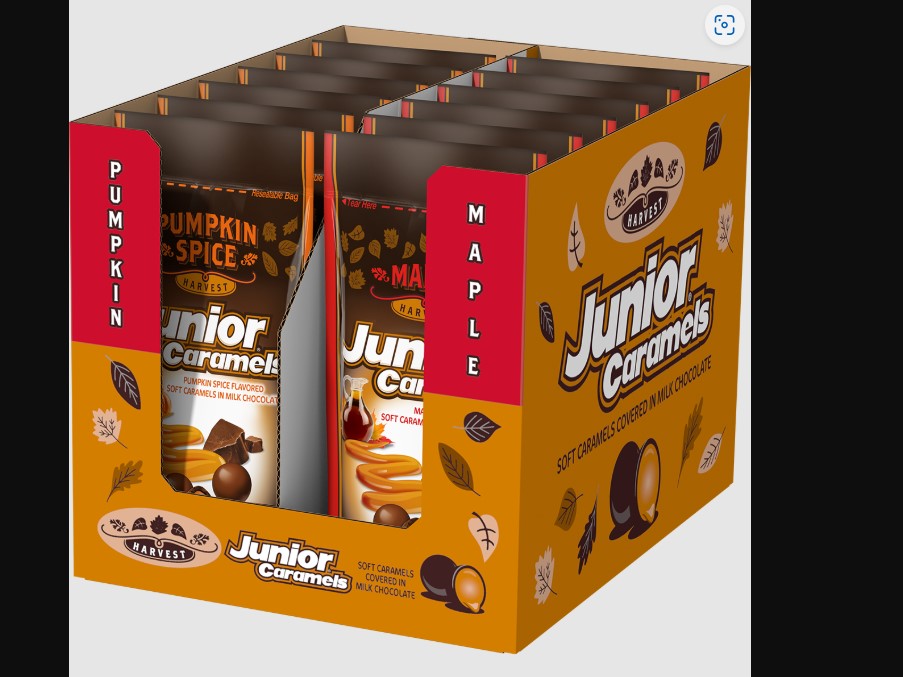 Junior Caramels Harvest - Pumpkin Spice/Maple, 4.5oz, 12ct
