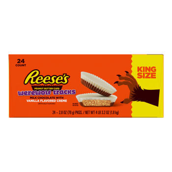 Reese's Werewolf Tracks Peanut Butter Cup King Size, 2.8oz, 24ct