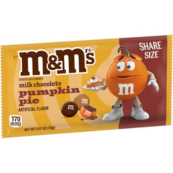 M&Ms Halloween Pumpkin Pie Share Size, 2.47oz, 24ct