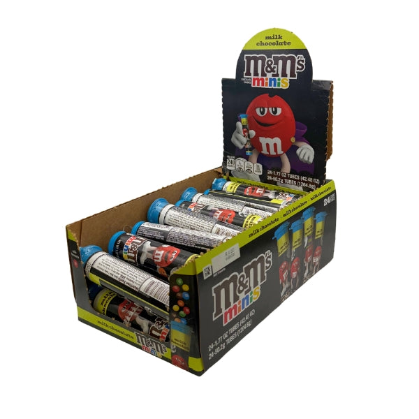 M&Ms Milk Chocolate Minis Halloween Mega Tube, 1.77oz, 24ct