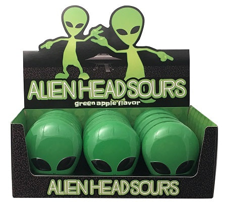 Alien Head Sours Tin, 12ct
