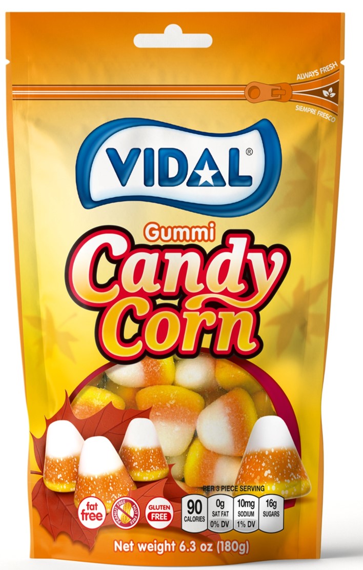 Vidal Gummi Candy Corn Gusset Bag, 6.35oz, 7ct