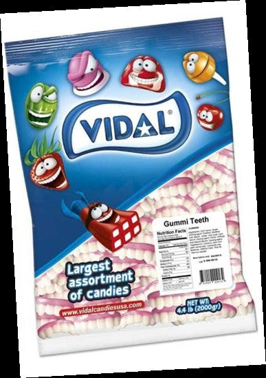 Vidal Gummi Teeth Bulk, 4.4lb bag