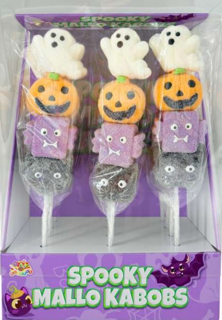 4pc Spooky Mallo Kabobs, 1.6oz, 12ct