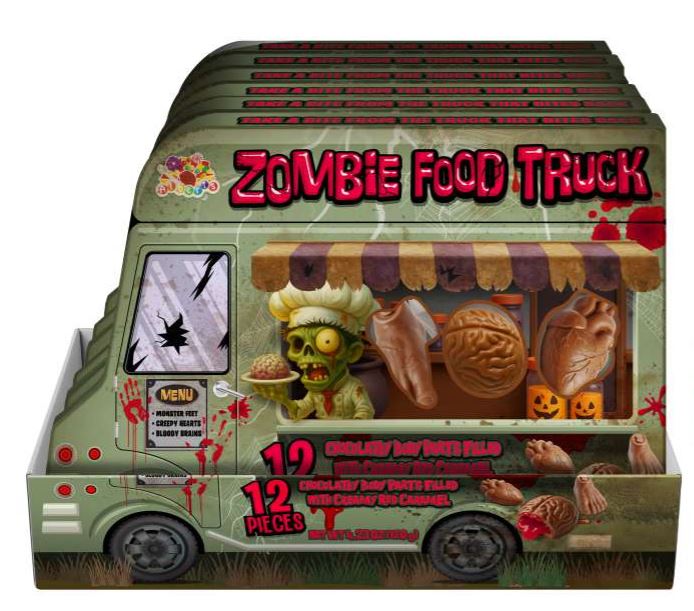 Zombie Food Truck Chocolatey Caramel Body Parts, 6ct