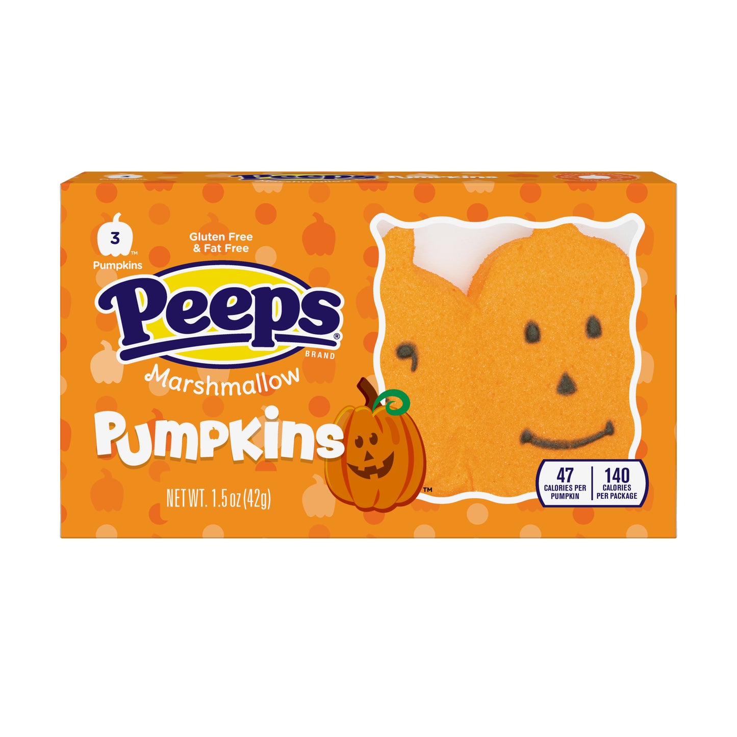 PEEPS 3ct Marshmallow Pumpkins, 24ct