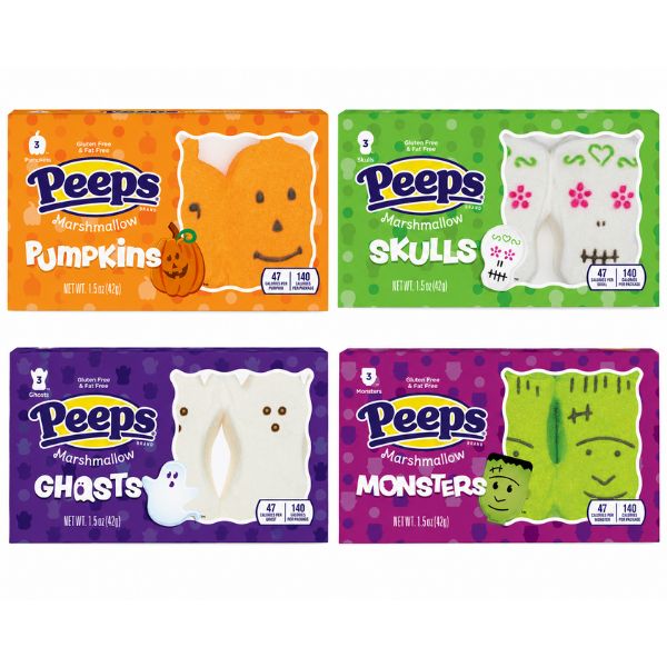 PEEPS 3ct Marshmallow Assorted, 24ct