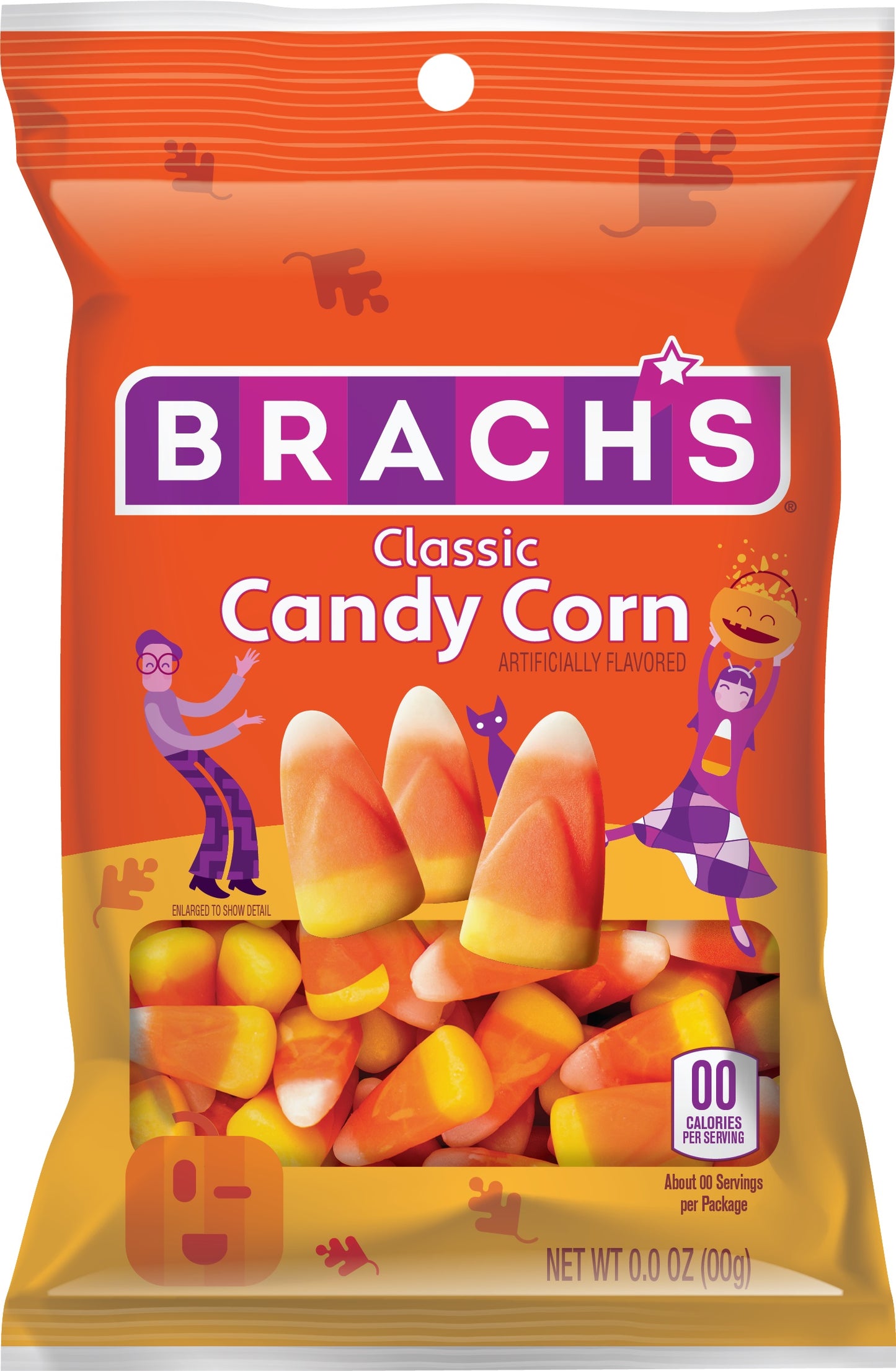 Brach's Classic Candy Corn Peg Bag, 4.2oz, 18ct