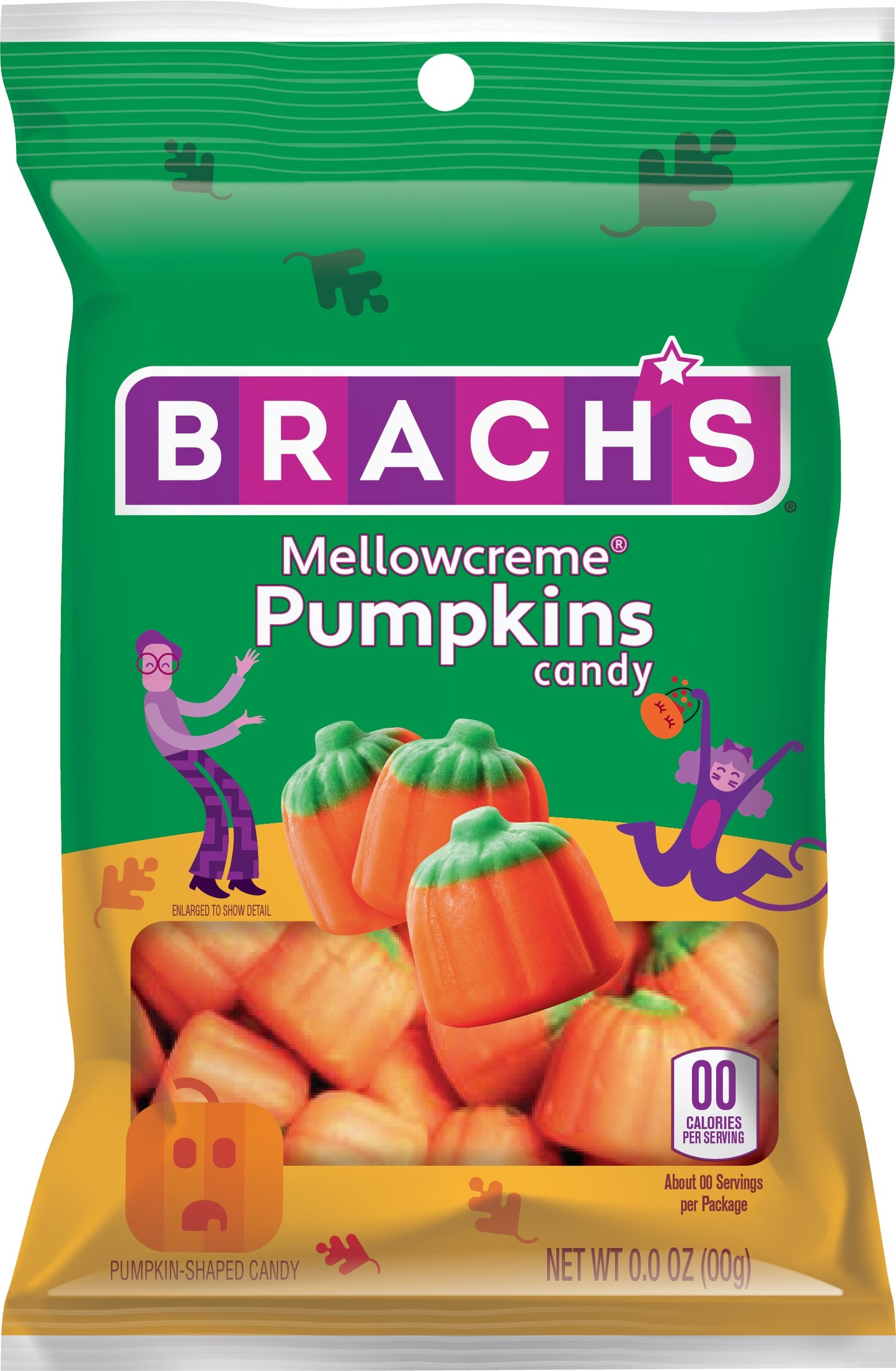Brach's Mellowcreme Pumpkins Peg Bag, 4.2oz, 18ct