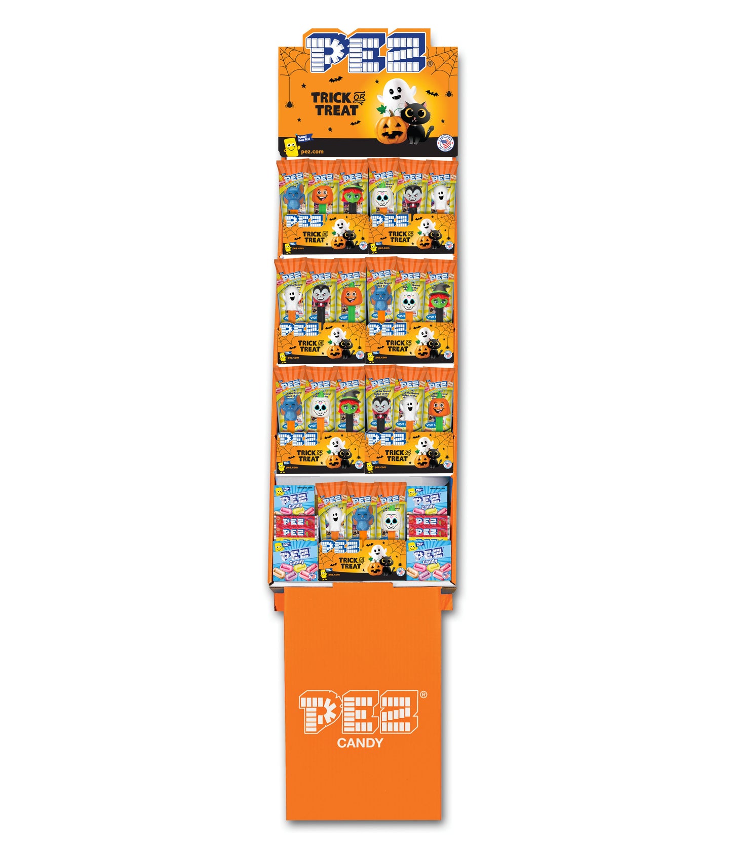 Pez Poly Shipper - Halloween Assortment, 108ct