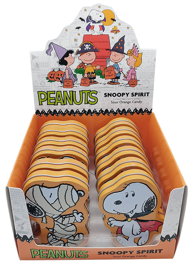 Peanuts Snoopy Spirit Candy Tin, 12ct