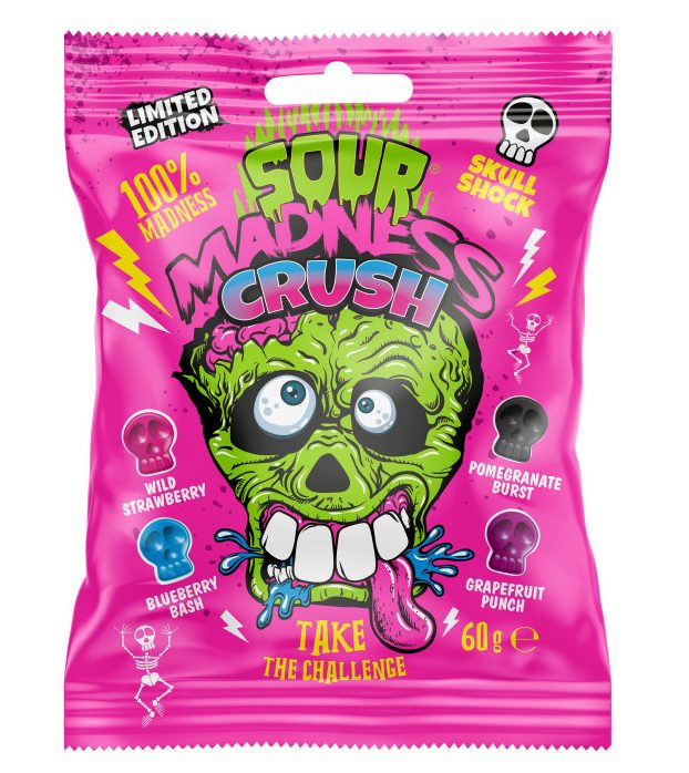 Limited Import Sour Madness Crush, 60g, 12ct
