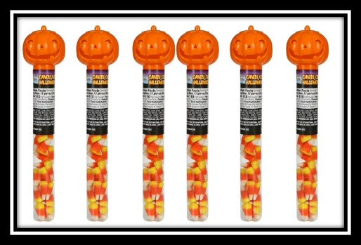 Pumpkin Tubes with Candy Corn 1.4oz 24ct