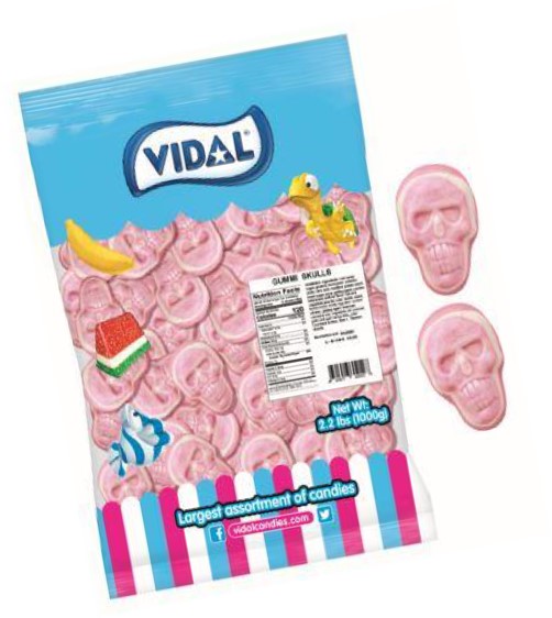 Vidal Gummi Skulls 4.4lb Bulk Bag