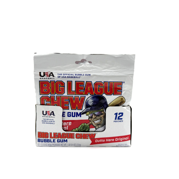 Big League Chew Original Bubble Gum, 12ct