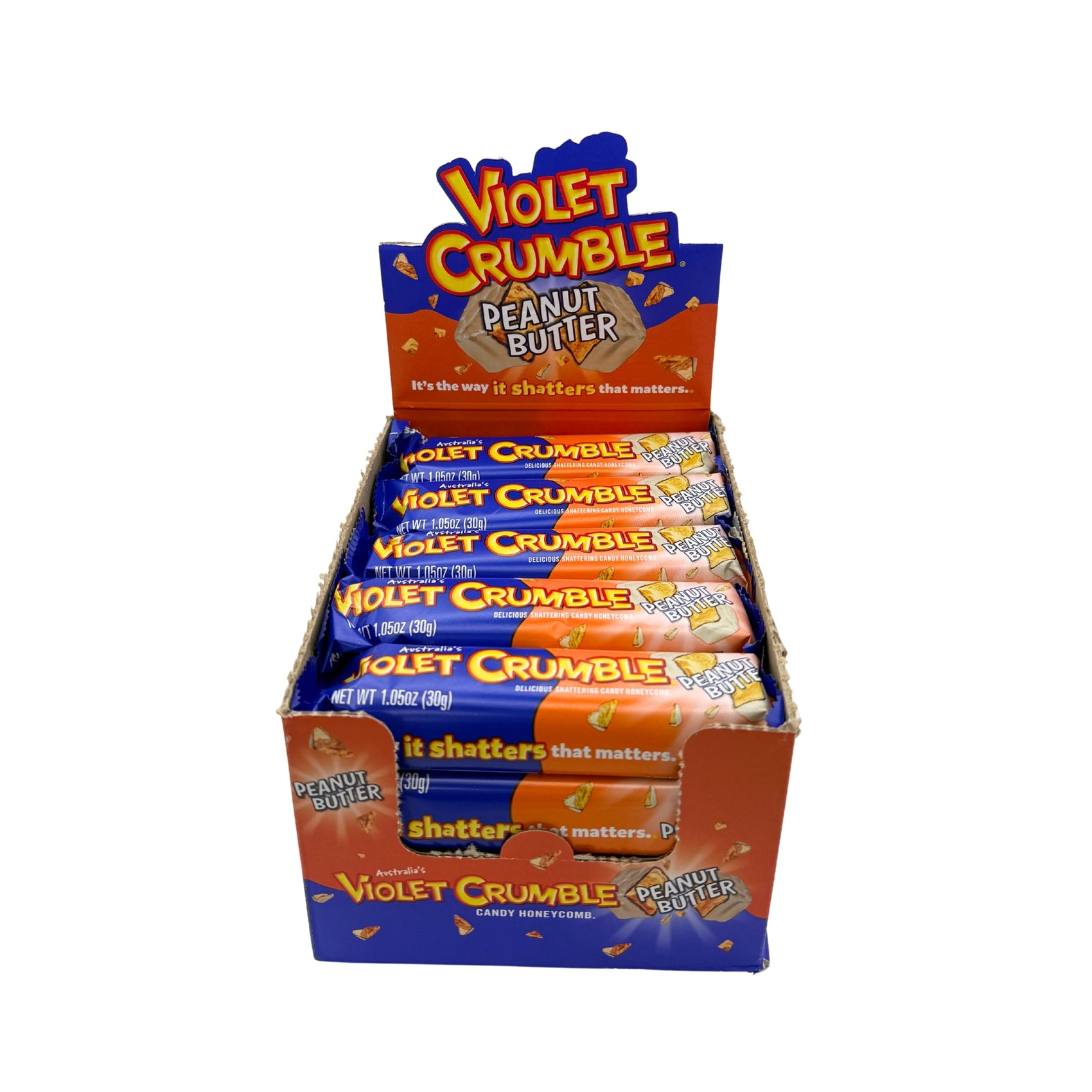 Violet Crumble Peanut Butter Bar 1.05oz 20ct