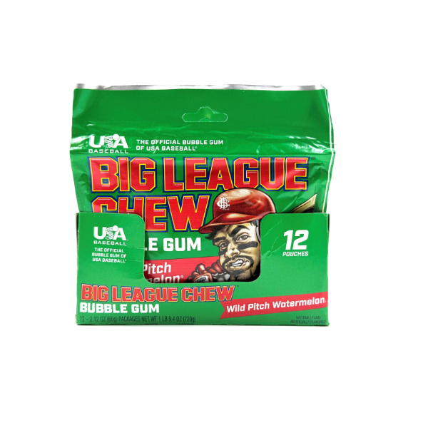 Big League Chew, Watermelon Bubble Gum, 12ct